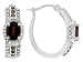 2.48CTW GARNET AND DIAMOND ACCENT PLATINUM OVER STERLING SILVER EARRINGS