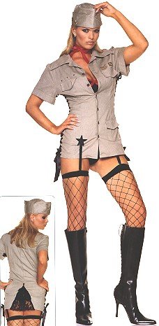Pin-Up Military Girl Adult Costume