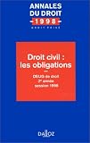 Revue Editions Dalloz - Sirey  / Droit civil: Les obligations, DEUG de droit 2e année, session 1998