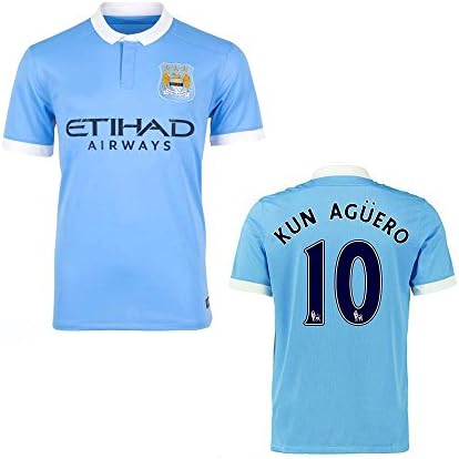 BGM SPORT Adult Soccer Football Jersey &amp; Shorts (for 18Y-above 18Years Adult) (BGM  Adult 010Home2015MNC #  10 KUN AGUERO, 68.9"-70.9"/L)