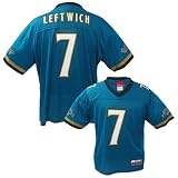 Reebok NFL Equipment Jacksonville Jaguars #7 Byron Leftwich Teal Ladies Replica Football Jersey