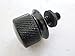 Black Billet Aluminum Knurled Seat Bolt for Harley Sportster Dyna Touring