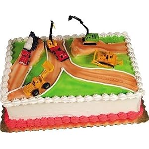 Decorating Construction Cake