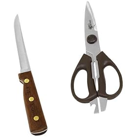 Chicago Cutlery Walnut Tradition 2-Piece Utility And Shear Set by Chicago Cutlery