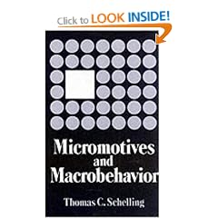 Micromotives and Macrobehaviour (Fels Lectures on Public Policy Analysis)