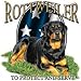 Protect/Serve-Rottweiler Adult T-Shirt
