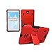 [iRhino] TM Black-RED Heavy Duty Rugged Impact Dual Layer Hybrid Case Cover with Build in Kickstand Protective Case Cover for Samsung Galaxy Tab 4 7 inch T230 Tablet case Cover