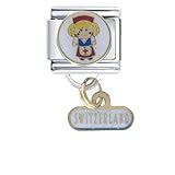 Swiss Girl Italian Charms Bracelet Link