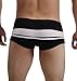 Henrny Mens Colorful Stripes Tight Boxer Shorts