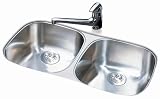 FrankeUSA UDSK900-18 Undermount Double Bowl Stainless Steel Sink