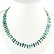 Handmade Kyanite Necklace With Silver Beads
