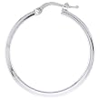 3/4" (19mm) Small Sterling Silver 2.0mm Thick Endless, Hoop ,Earrings. 1.54 Grams of Sterling Silver.