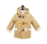 【それいけ！アンパンマン】裏ボアダッフルコート【ea7932】80cm ベージュ