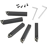 Grizzly G5640 Indexable Carbide Tool Bit Set, 1/2-Inch, 5-Piece [並行輸入品]