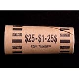 Preformed Coin Wrappers for 25 SMALL DOLLARS $25 Bag of 100