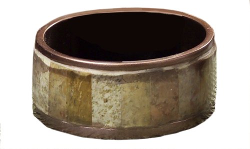 Shastra Inlaid-Stone Wine Coaster, Green Party