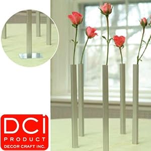 wedding reception decoration ideas, magnetic flower vases 