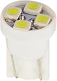 Cutequeen 8PCS LED Car Lights Bulb White T10 3528 4-SMD 194 168 (pack of 8)