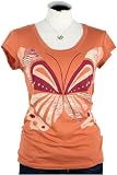 Fossil Graphic Tee - Modern Butterfly (Color: Bright Orange)