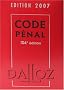 Code p�nal : Edition 2007