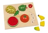 Wooden fruit Mathematical fractions Puzzle Wooden fruit Mathematical fractions Puzzle