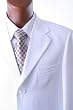 Men's Single Breasted Three Button White Dress Suit