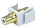 Monoprice 106550 Keystone Jack Modular RCA with White Center, White