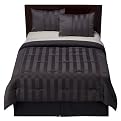 Modern Home Pintuck Comforter Set - Charcoal