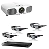 Epson 1080p Front Projector and Samsung 3D Blu-ray Disc Player and Two Pairs of Epson 3D Glasses
