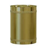 UPC 847682004649 product image for Ferruccio Waste Basket, Gold | upcitemdb.com