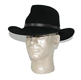 Scala Classico Men's Crushable Felt Outback Hat, Chocolate, Medium Scala Classico Men's Crushable Felt Outback Hat, Chocolate, Medium