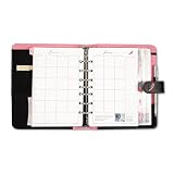 Day-Timer 48391 Pink Ribbon Starter Set, One Month/Spread, 5-1/2 x 8-1/2, Black