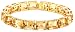 Jewelry : Yellow Gold Overlay Sterling Silver Citrine Rectangular-Cut Bracelet, 7.25"