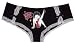 Betty Boop Wink Pose Black Lace Trimmed Panty for women - Small
