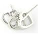Luxury Sterling Silver Three Hearts Pendant & 16