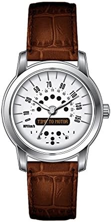 HOLM Personalized Watch Man's Vintage Design Leather Brown Band Wristwatches Time To Motor Mini Cooper Watch! Watches