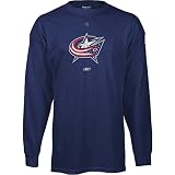 Reebok Columbus Blue Jackets Primary Logo Long Sleeve T-shirt
