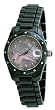 Oniss #ON601-L Women's Diamondite Collection Black Ceramic Pink MOP Dial Watch