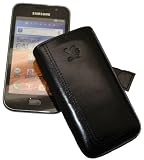 Original Suncase Tasche für Samsung i9000 Galaxy S / Samsung i9001 Galaxy S Plus – Leder Etui – Spezielle Anfertigung / Schwarz