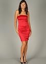 Strapless Cocktail Length Formal for Bridesmaid Formal Prom