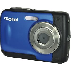 Rollei Sportline 60 Digitalkamera (5 Megapixel, 8-fach digitaler Zoom, 6 cm (2,4 Zoll) Display, bildstabilisiert, bis 3m wasserdicht) blau