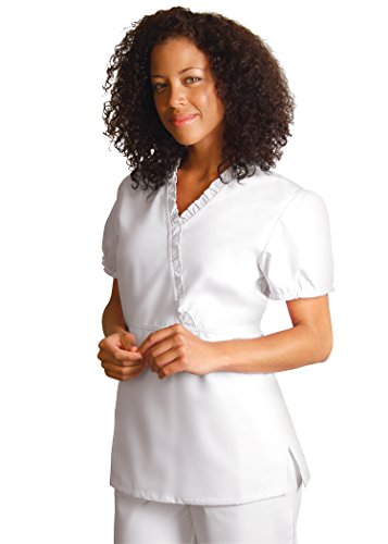 Adar Universal Baby Doll Ruffle Scrub Top