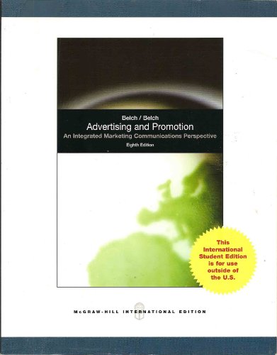 Advertising and Promotion: An Integrated Marketing 