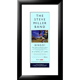 STEVE MILLER BAND Bingo - Framed Original Advert