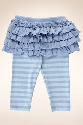 Cotton Rich Striped Tutu Leggings