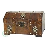 Pirate Treasure Chest with Lion Rings
