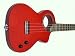 Eleuke Tenor Ukulele, Solid Body, 19 Fret, Flamed Red