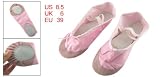 Como Ladies Dancing Ballet Pink Canvas Elastic Band Flat Shoes Size 41