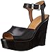 Nine West Women's April Leather Wedge Sandal