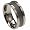 Titanium ring w/ matte and shiny polish - Width: 8mm - Size 9